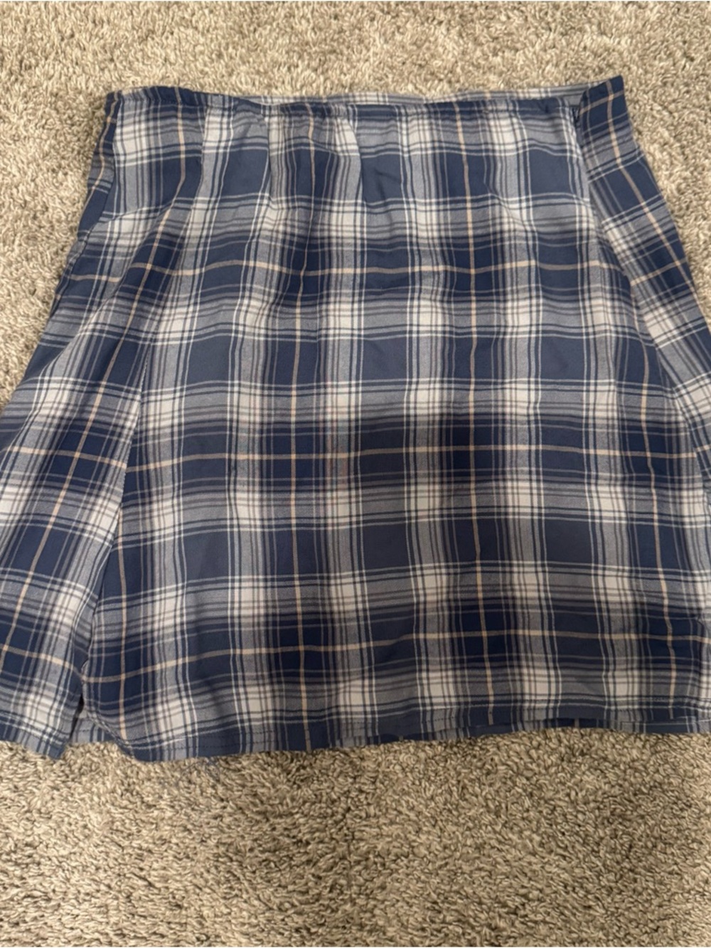 American Eagle Blue Plaid Women's Skirt
